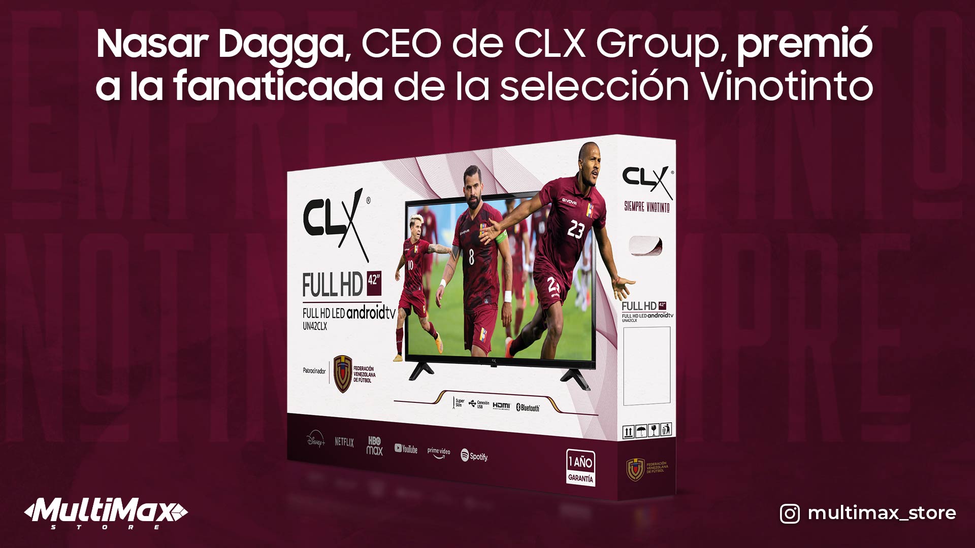 Nasar Dagga, CEO de CLX Group, premió a la fanaticada de la selección Vinotinto