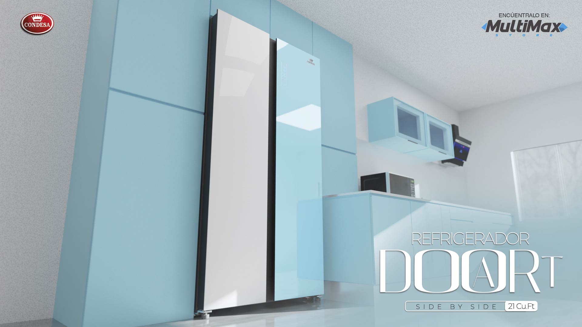 Multimax Store junto a Condesa traen el nuevo refrigerador Door Art Side By Side, que combina arte y tecnología en la cocina